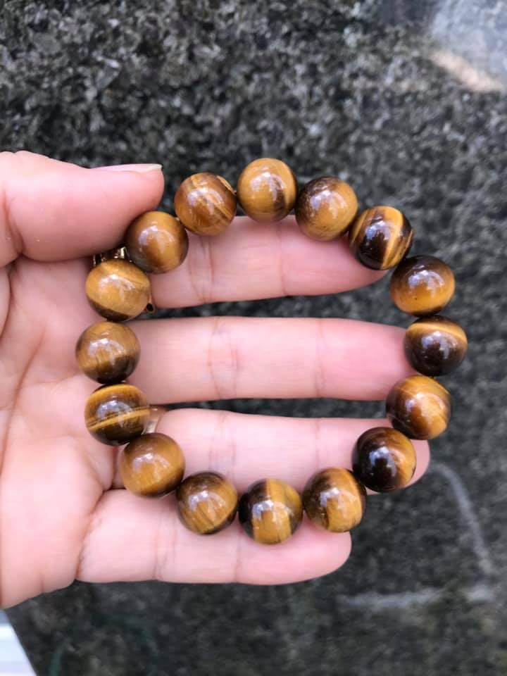 Vòng tay đá mắt hổ nâu - 10MM